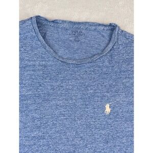 Polo Ralph Lauren Heather Blue Crew Neck T Shirt Pony Logo Size Small